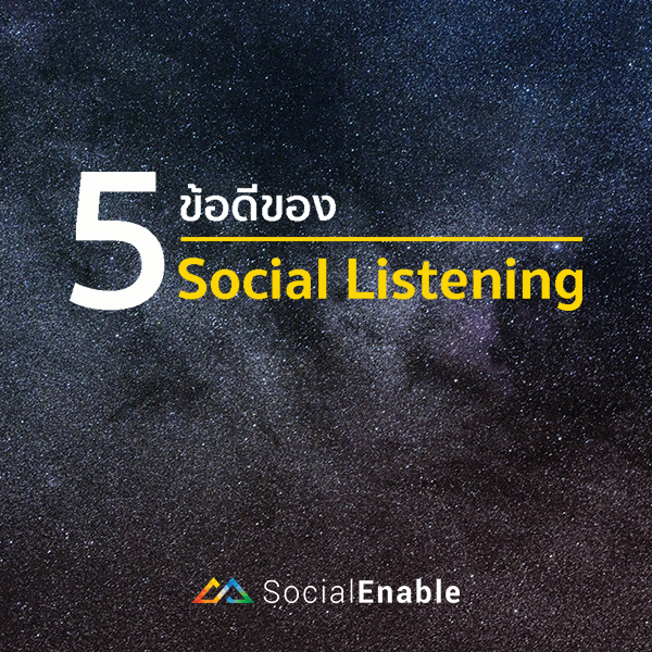 5 ข้อดีของ Social Listening | เครื่องมือที่ช่วยฟังเสียงผู้บริโภคให้กับธุรกิจคุณ